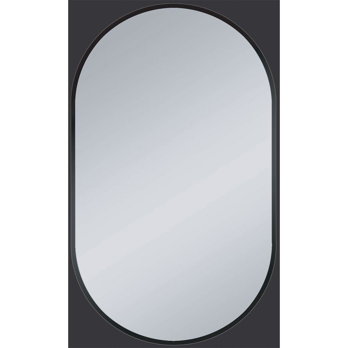 Valblue Design- Wandspiegel Laurin schwarz matt 45 x 75 cm Bild 1