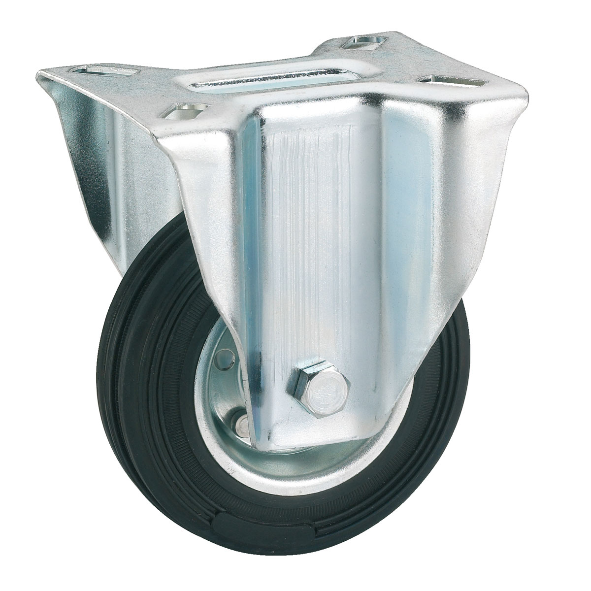 Dörner + Helmer Transportgeräte-Bockrolle mit Fadenschutz 125 x 37 mm verzinkt