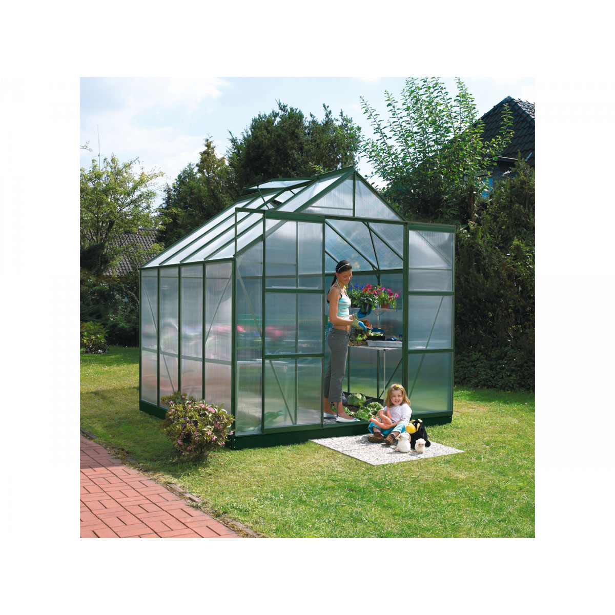 Vitavia Gewächshaus Mars 6700 3 mm Einscheibensicherheitsglas grün
