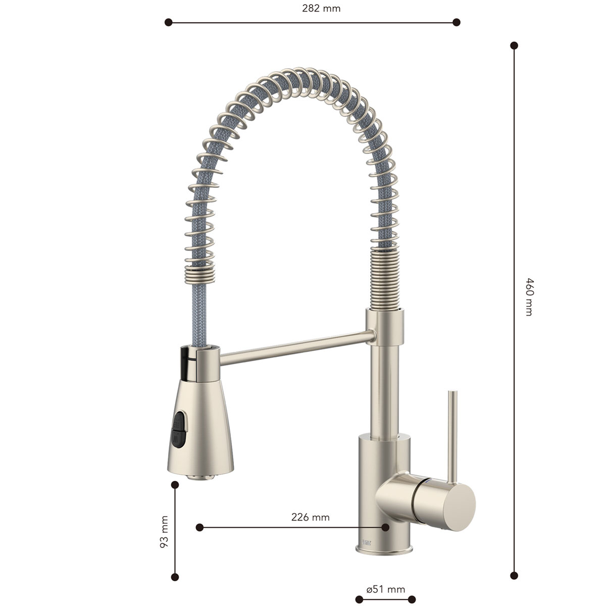 Lenz  Küchenarmatur KALANI² mit Pendelbrause nickel Bild 4