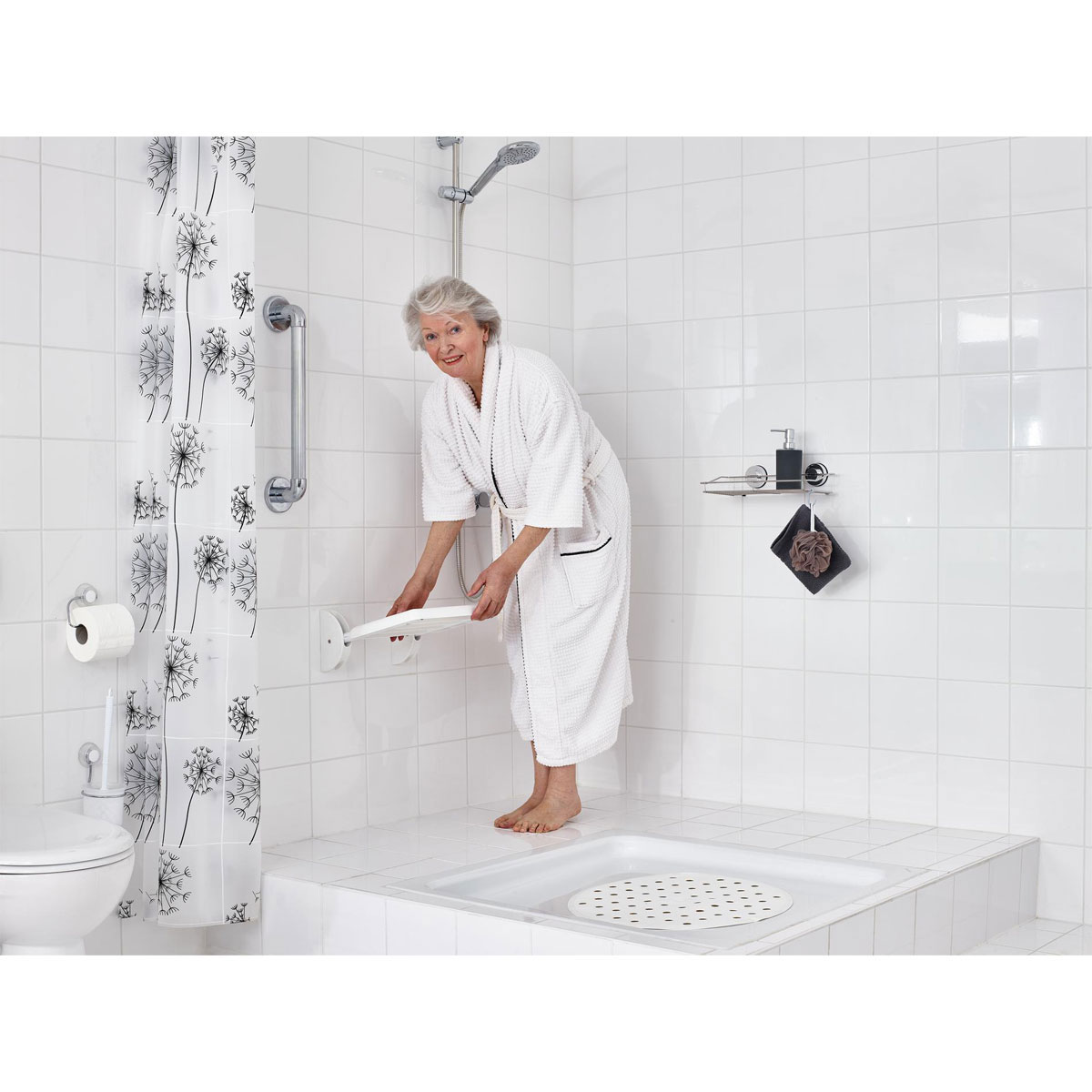 Ridder  Duschklappsitz Max weiß Bild 5