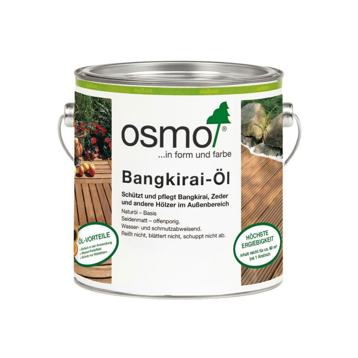 Osmo Terrassen-Öl Bangkirai Öl Naturgetönt 2,5 L Bild 1