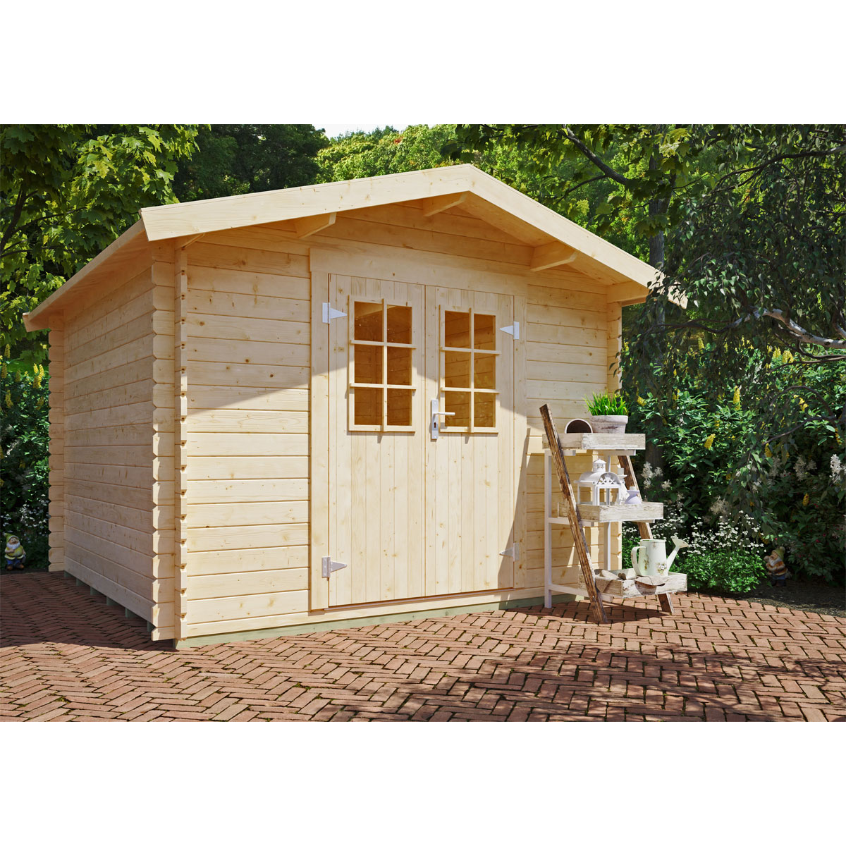 Blockbohlenhaus Freiburg 2 280 x 280 cm Bild 2