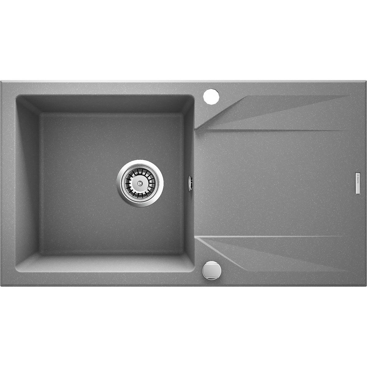 Granitspuele Evora, 78x44cm, grauSchrankbreite min.50cm,inkl. Ablaufgarn.