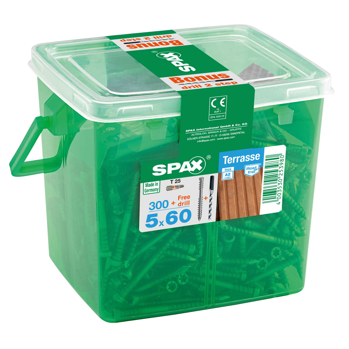 Spax Terrassenschraube-Set Zylinderkopf 5 x 60 mm