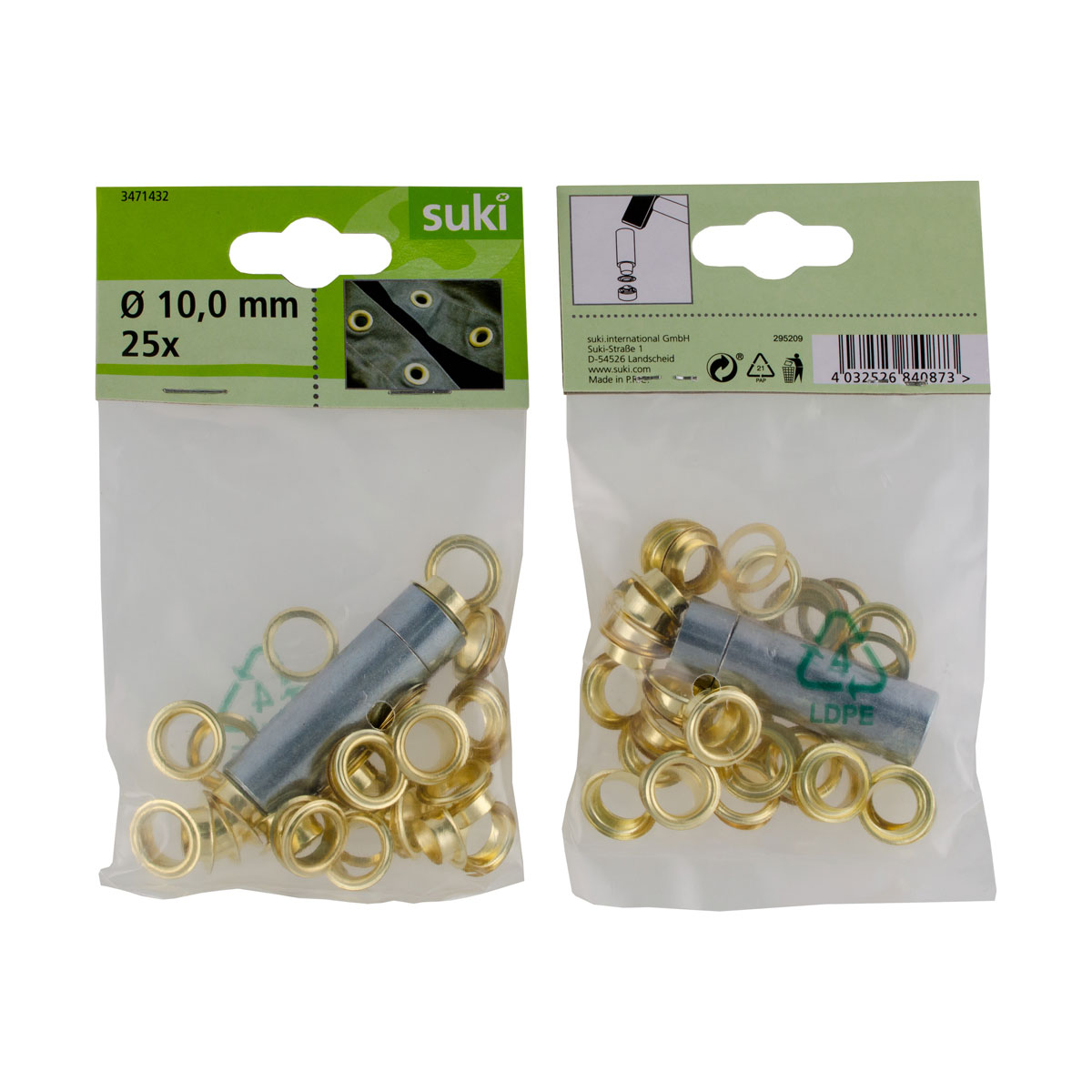 Suki Ösen-Set mit Werkzeug 10 mm Bild 2