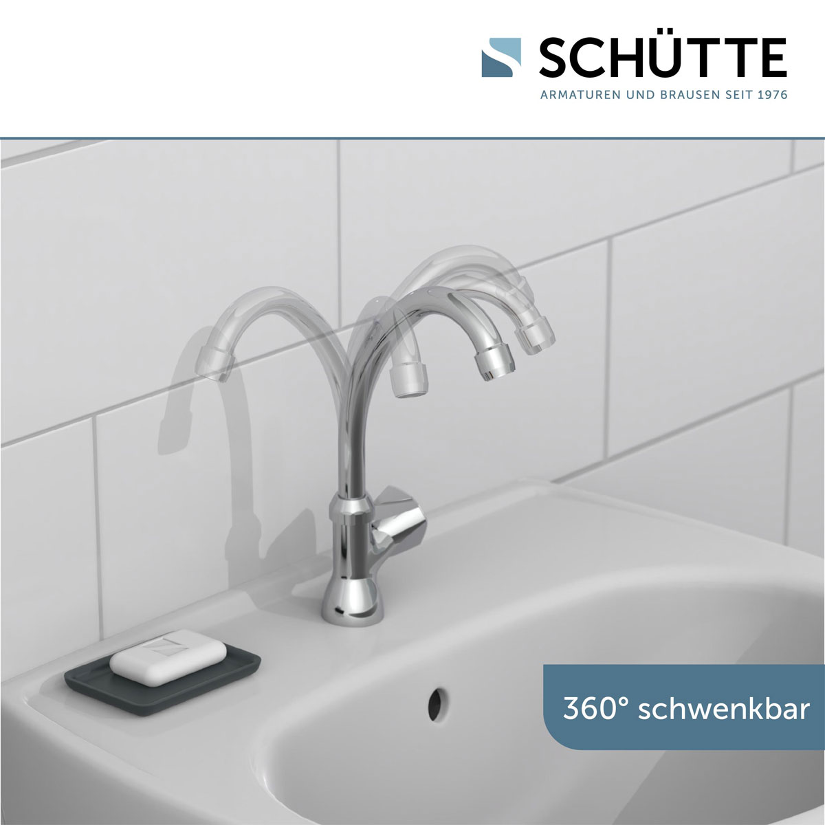 Schütte  Kaltwasser-Schwenkventil „Carneo“ chrom Bild 7