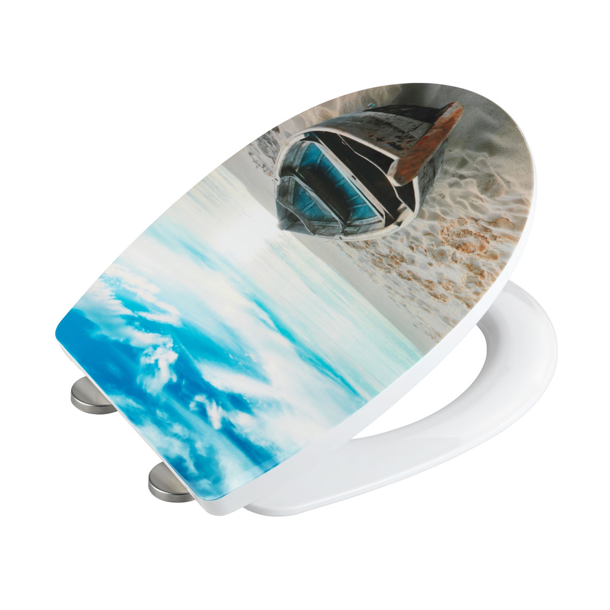 Wenko WC-Sitz Boat High Gloss Thermoplast Bild 3