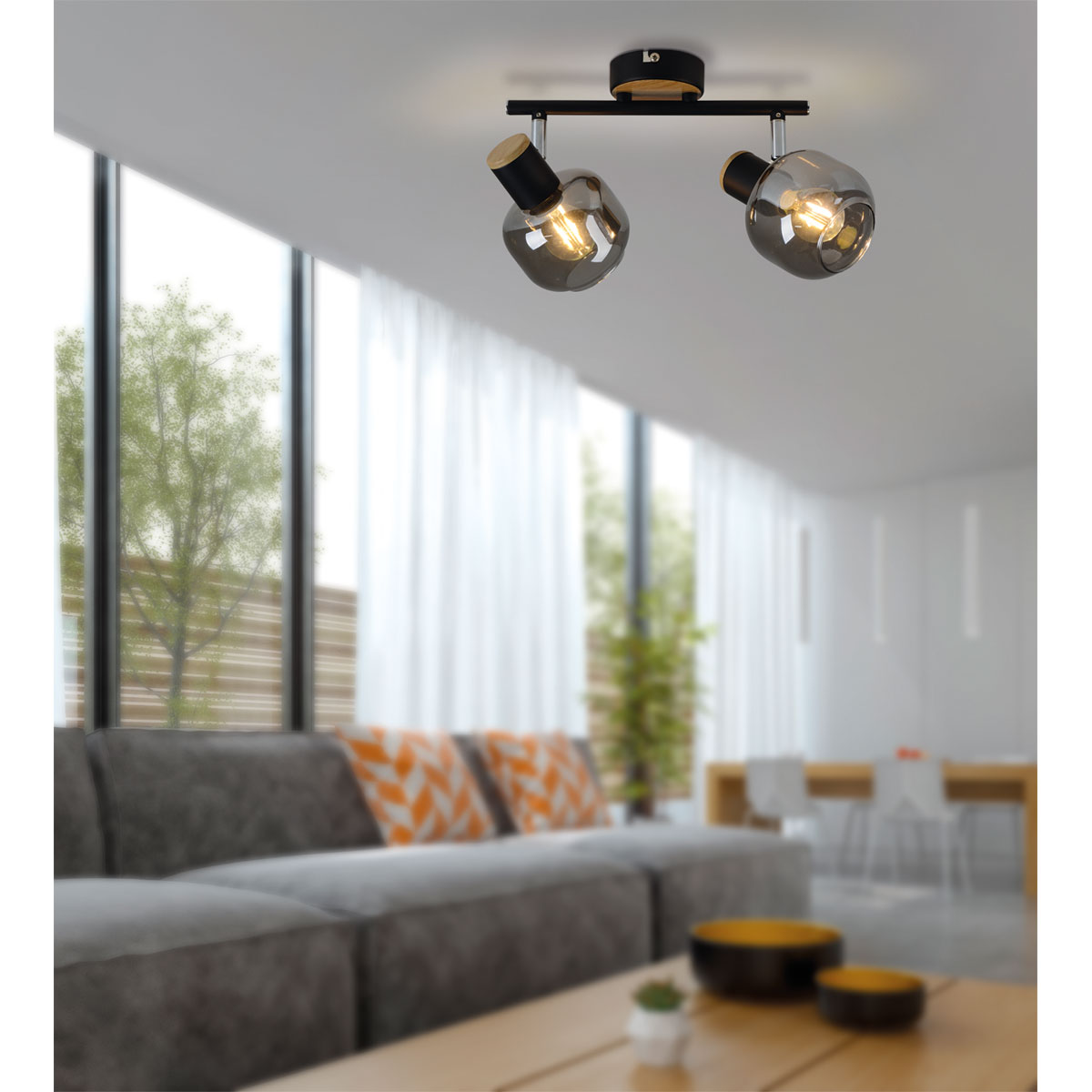 näve Spotserie Famuso 2 Spots schwarz Bild 2