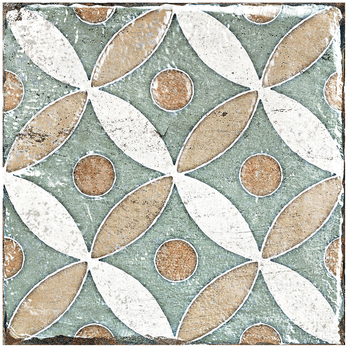 Feinsteinzeug Marrakesh Beige glasiert matt 20 x 20 x 1 cm Bild 3