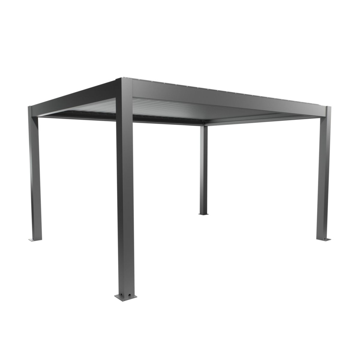 Biohort Pergola Gr. 4,5x3,5 quarzgrau-met 460x 367,5x 264 cm