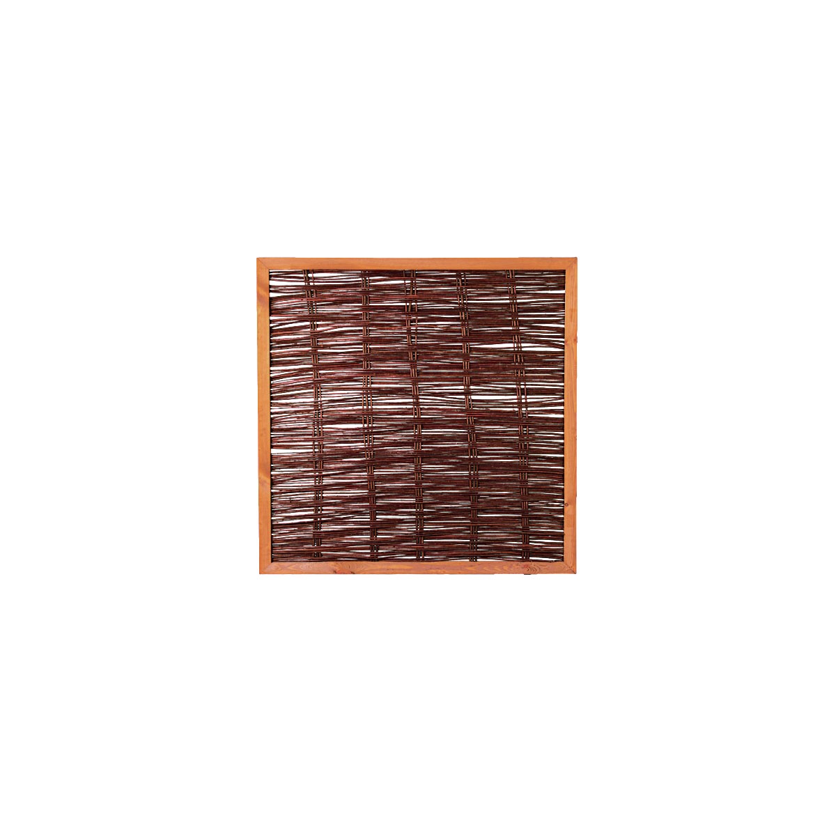 TETZNER & JENTZSCH Zaunserie „FAKO“, Weidengeflechtzaun mit umlaufenden Rahmen, 120 x 120 cm