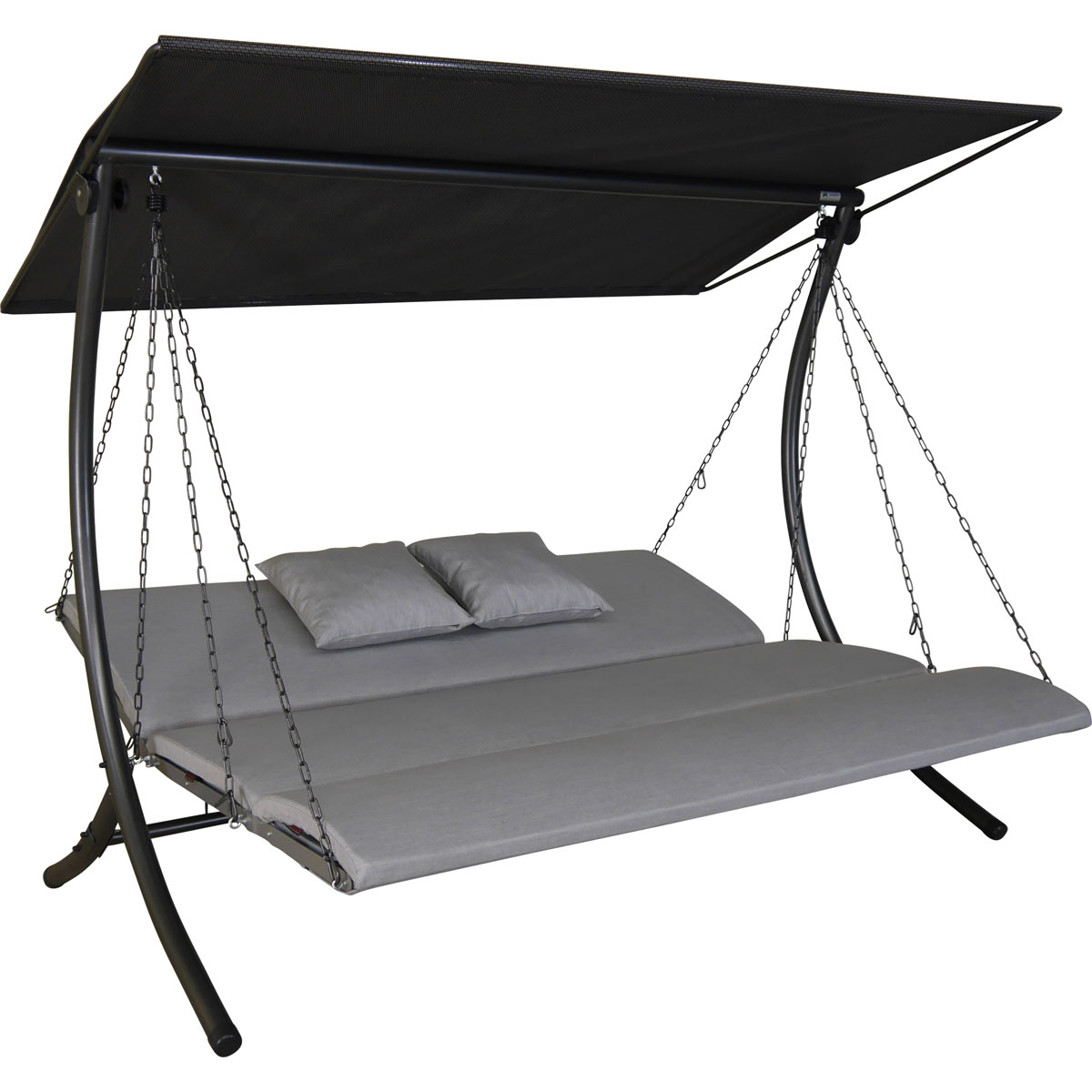 Angerer Freizeitmöbel GmbH  Hollywoodschaukel 3-Sitzer Luxus Zip granit Bild 3