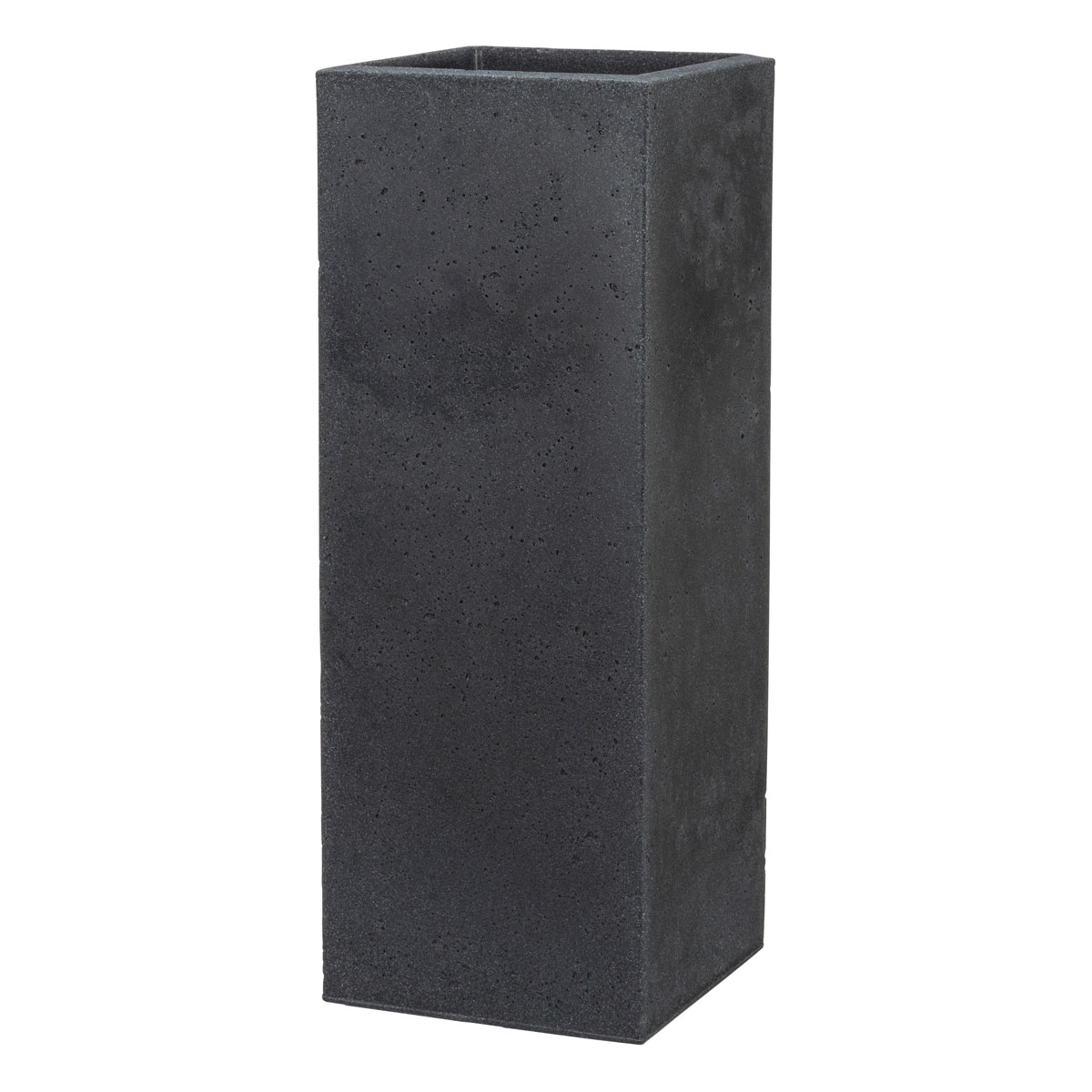 Scheurich Pflanzgefäß C-Cube High BxHxT 26 x 70 x 26 cm Stony Black