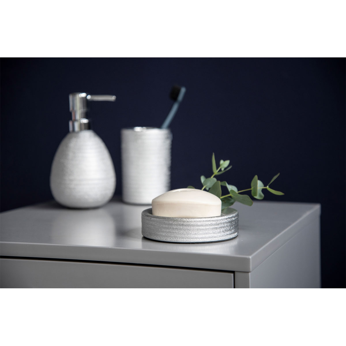 Wenko Seifenspender Polaris Juwel silber 390 ml Bild 7