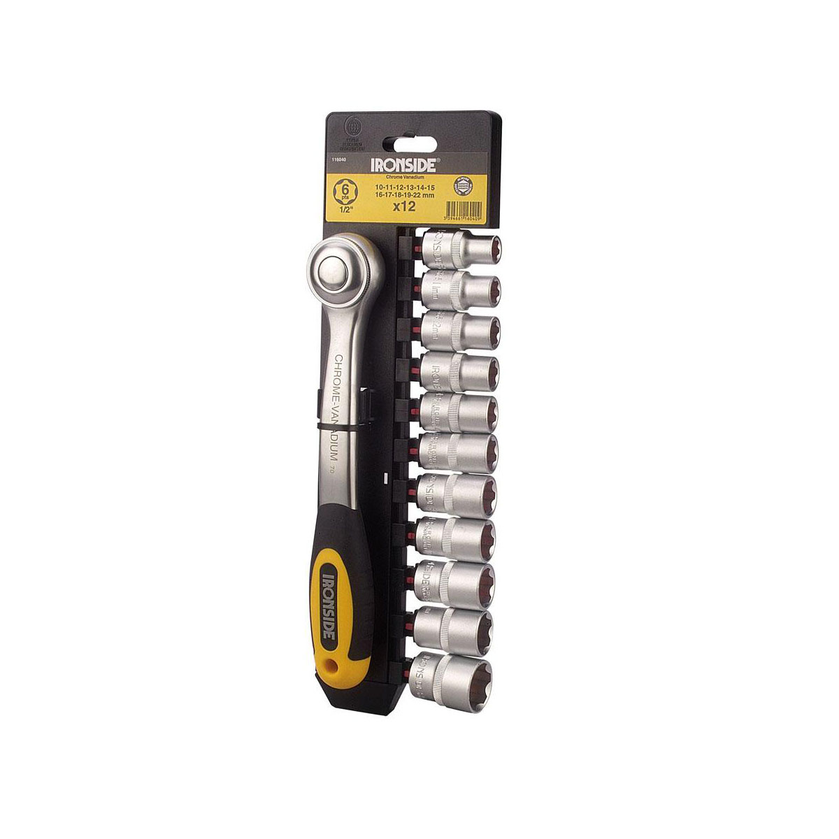 Ironside Steckschlüssel-Set 13 mm 1/2 Zoll 12-teilig