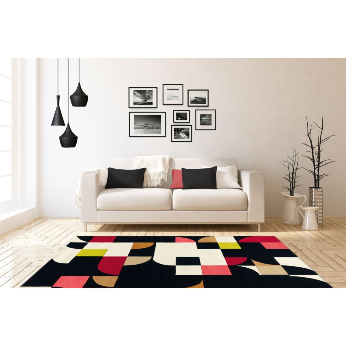 Spirit 3105 Multi / Schwarz 170cm x 240cm Bild 2