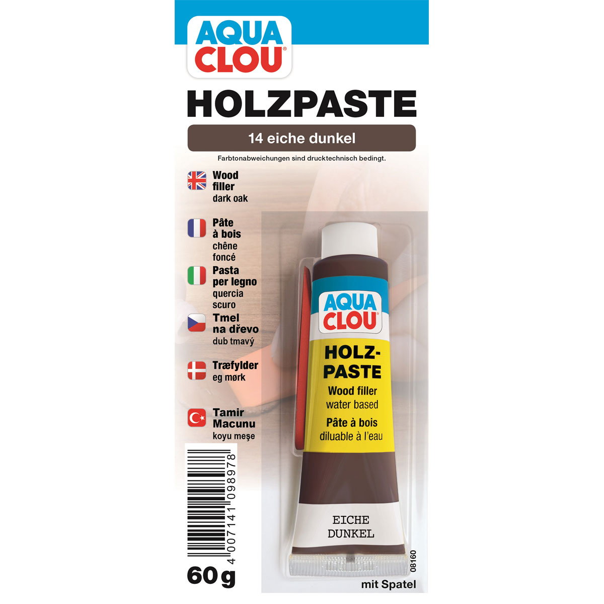 Clou Holzpaste Eiche dunkel 60 g