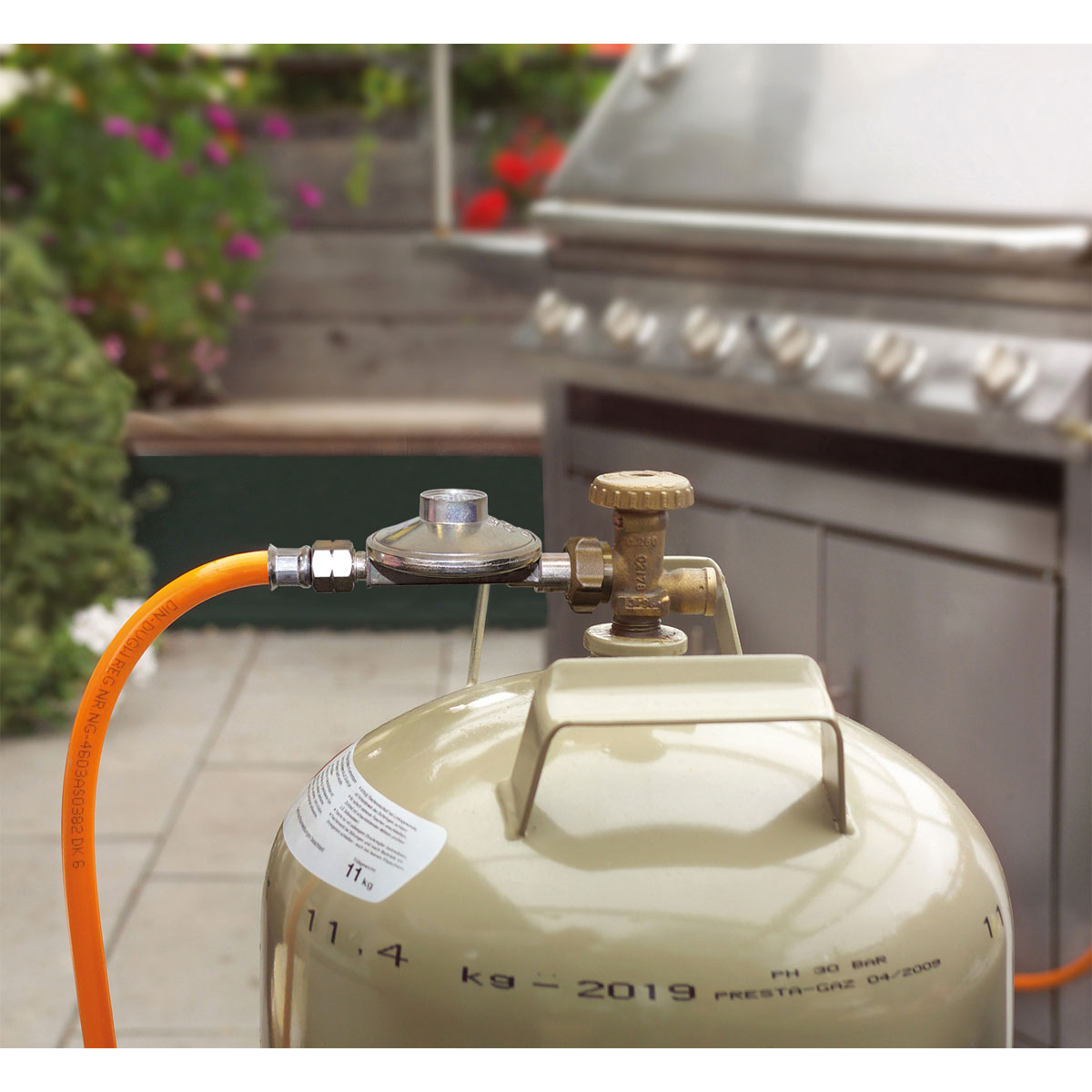 CFH Gasschlauch ND 80 cm 1/4 Zoll links Bild 2