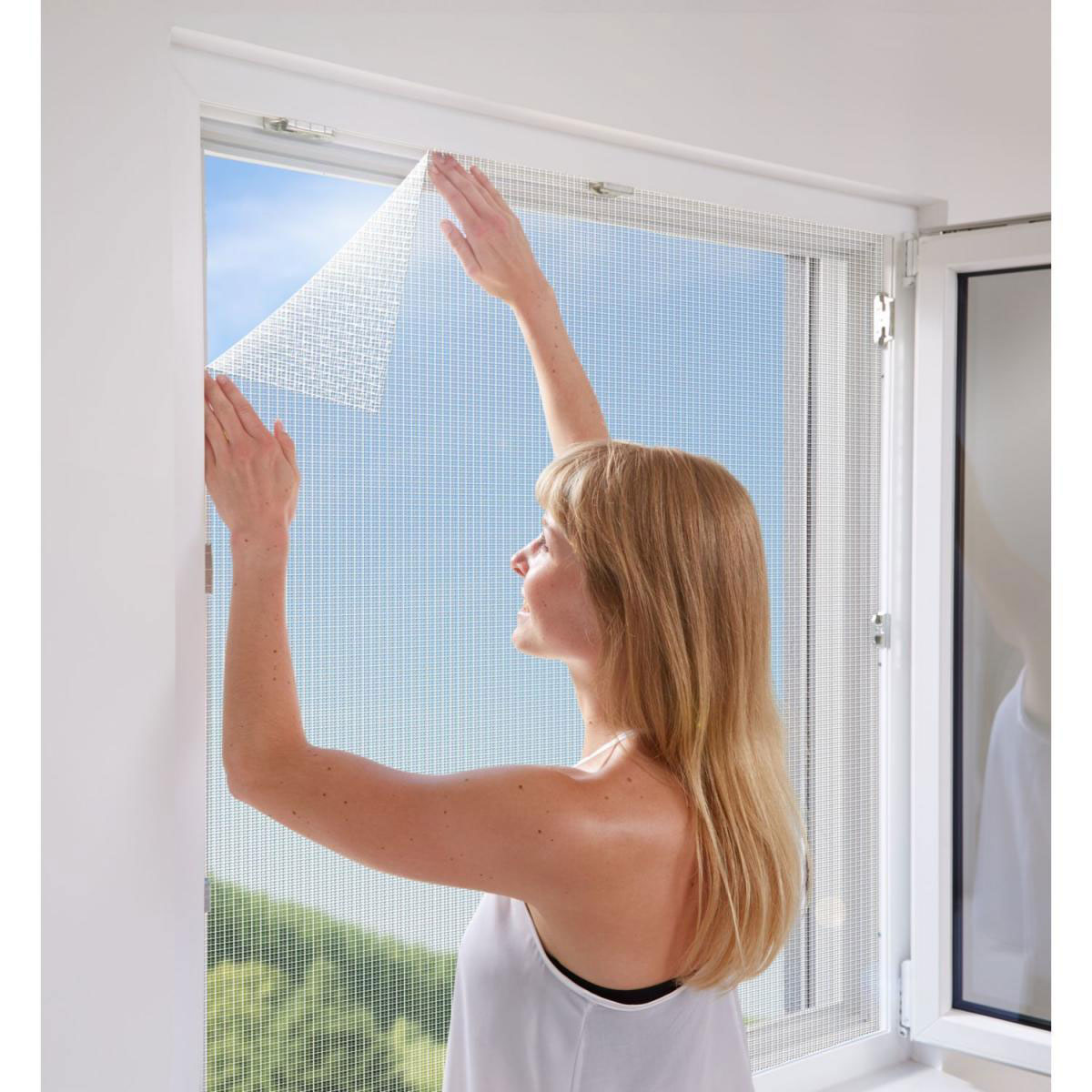 Schellenberg Fliegengitter 150 x 180 cm weiß Bild 3