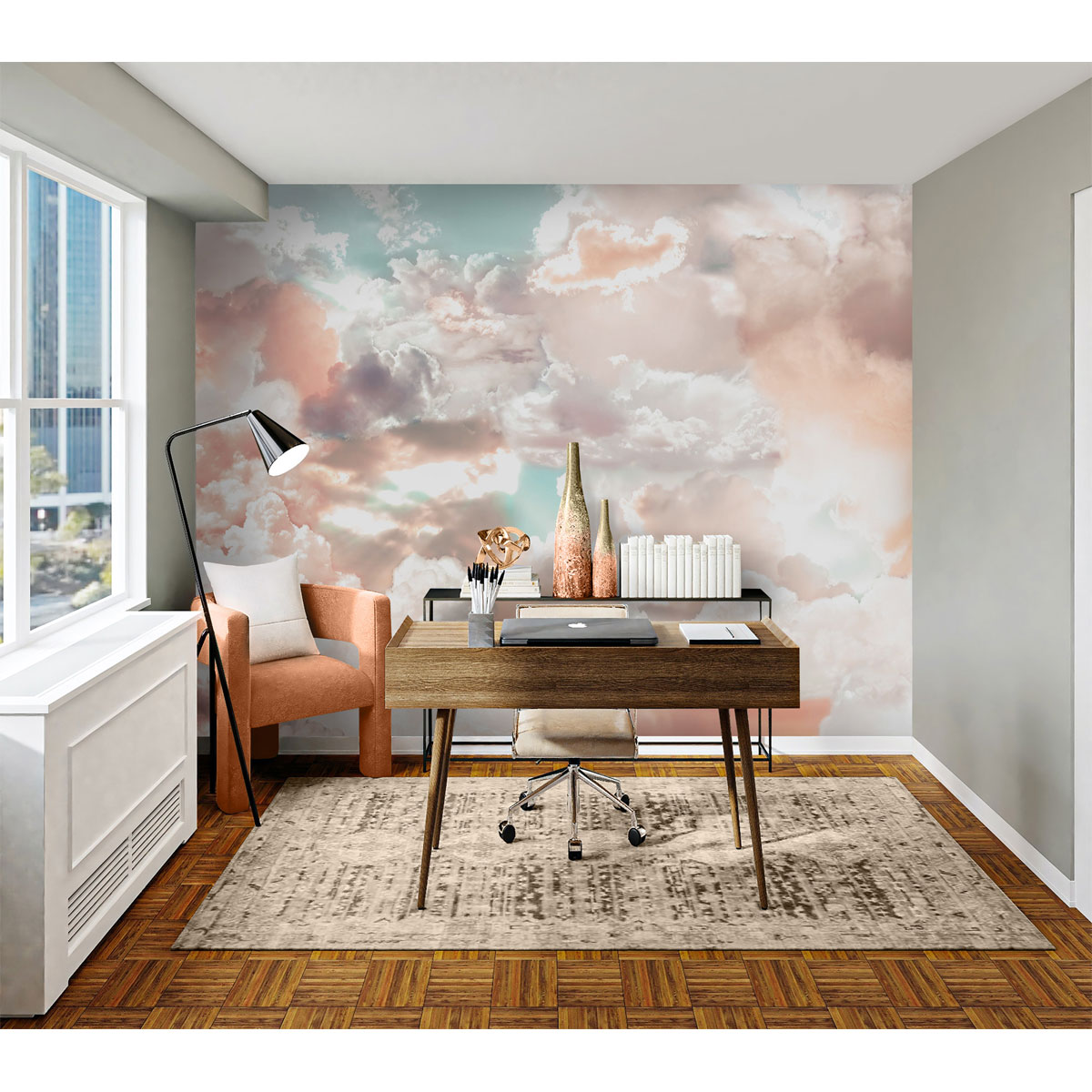 Komar  Vlies Fototapete Mellow Clouds 350x250 cm Bild 8