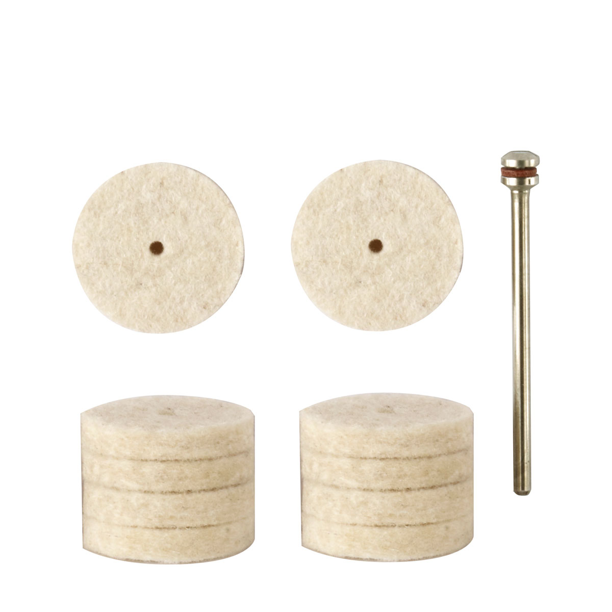 Proxxon Micromot Filzscheiben Durchmesser 22 mm 10 Stück und 1 Träger