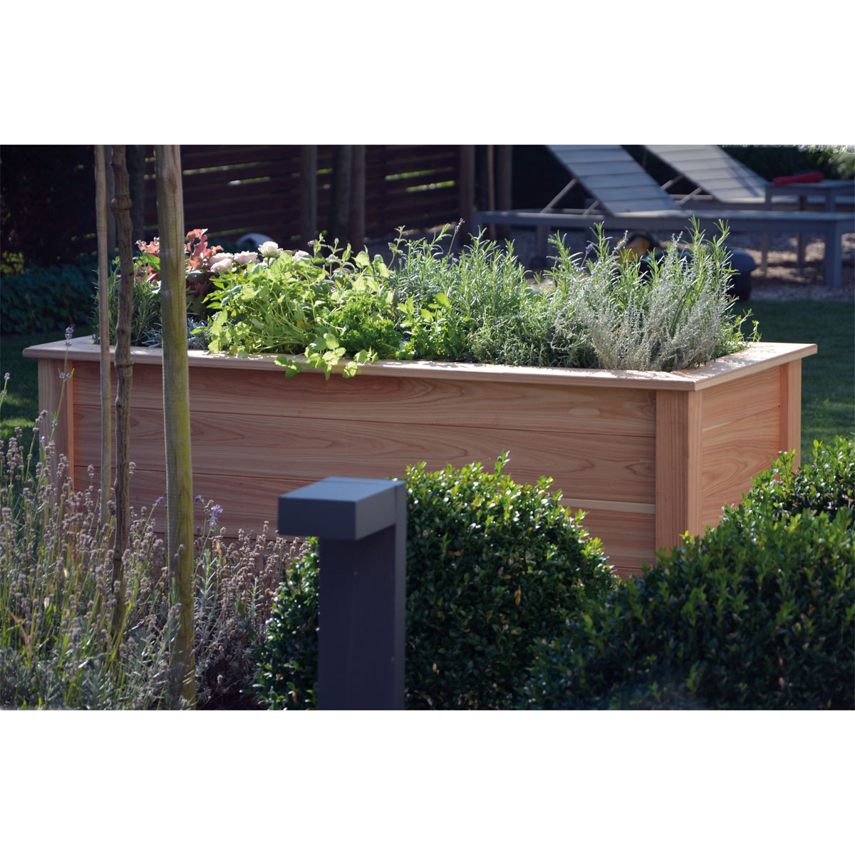 dobar Großes Hochbeet 150 x 65 x 60 cm beige Bild 5