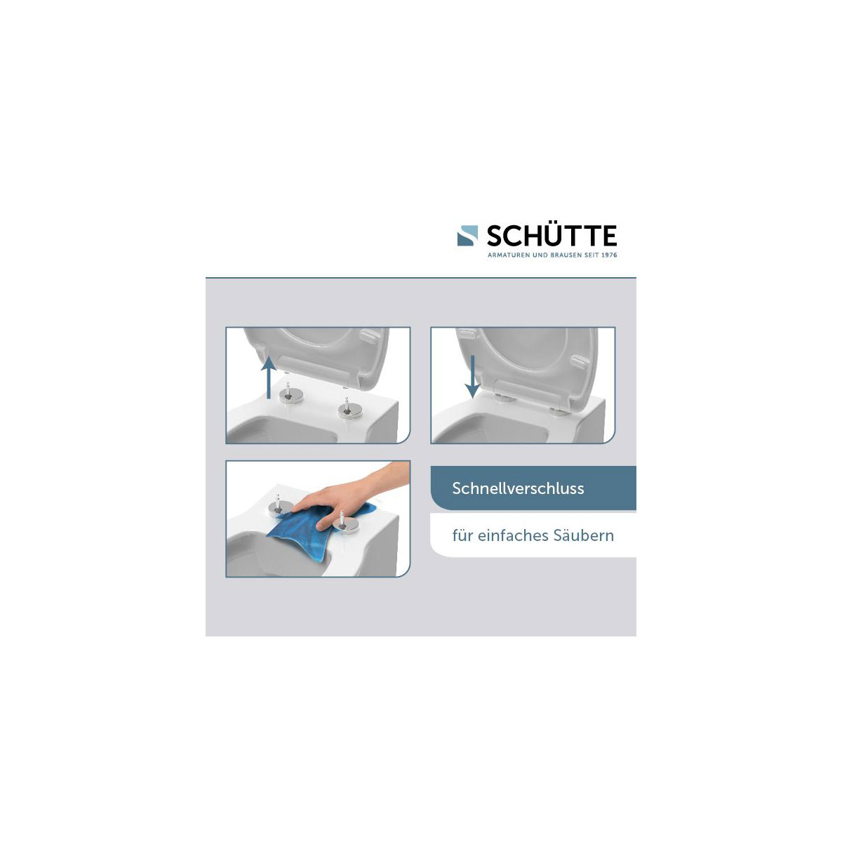 Schütte Duroplast WC-Sitz SUNSET SKY mit Absenkautomatik und Schnellverschluss Bild 5