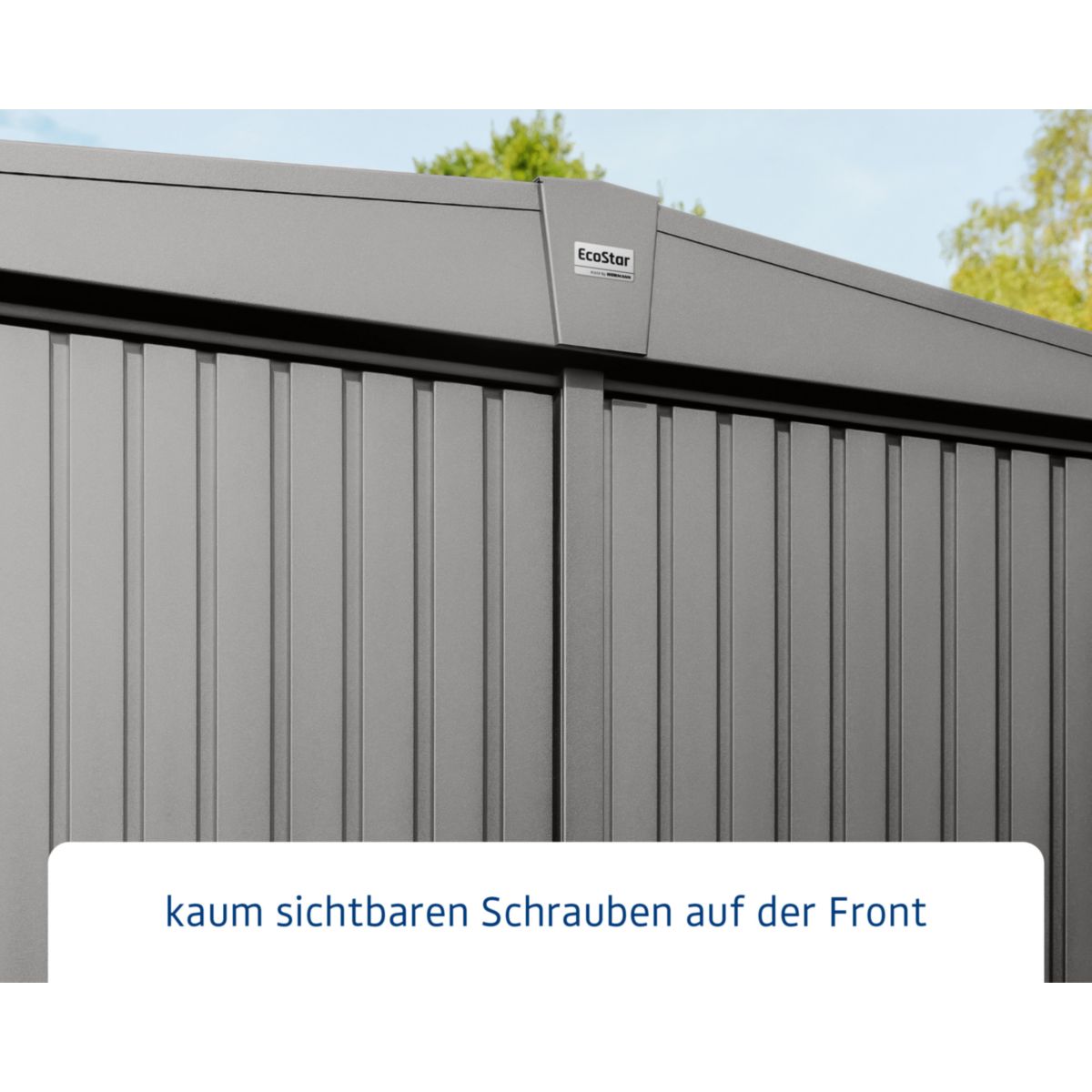 EcoStar  Gerätehaus Trend-STyp 1RAL9007 1 flg Bild 5
