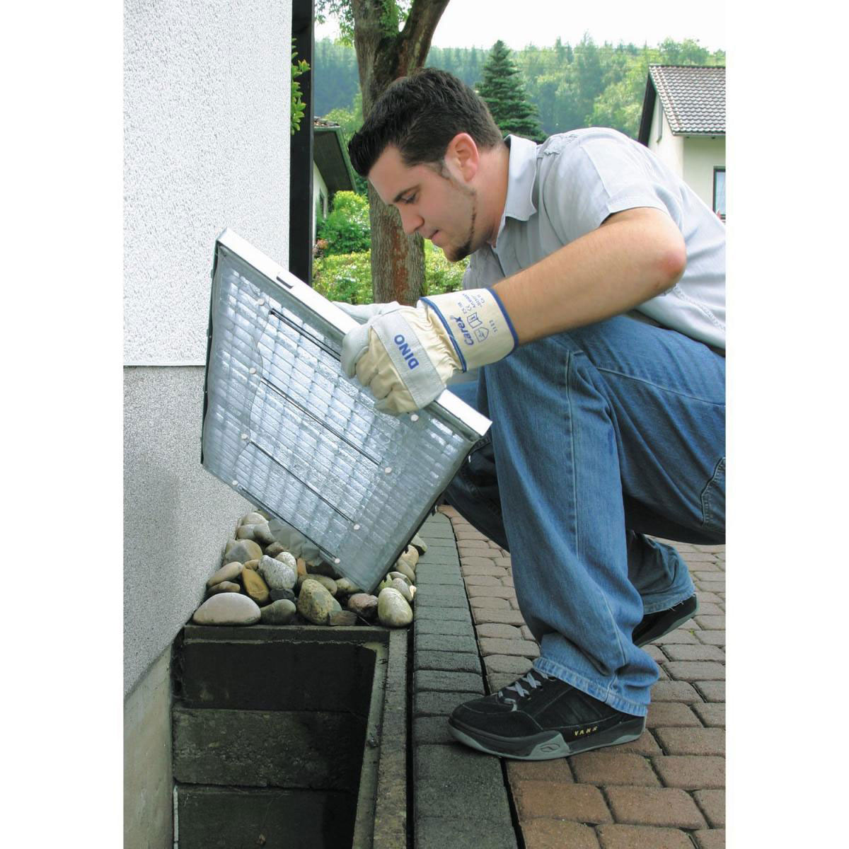 Schellenberg Lichtschacht-Gitter Sauberer Lichtschacht Aluminium 50 x 125 cm Bild 2