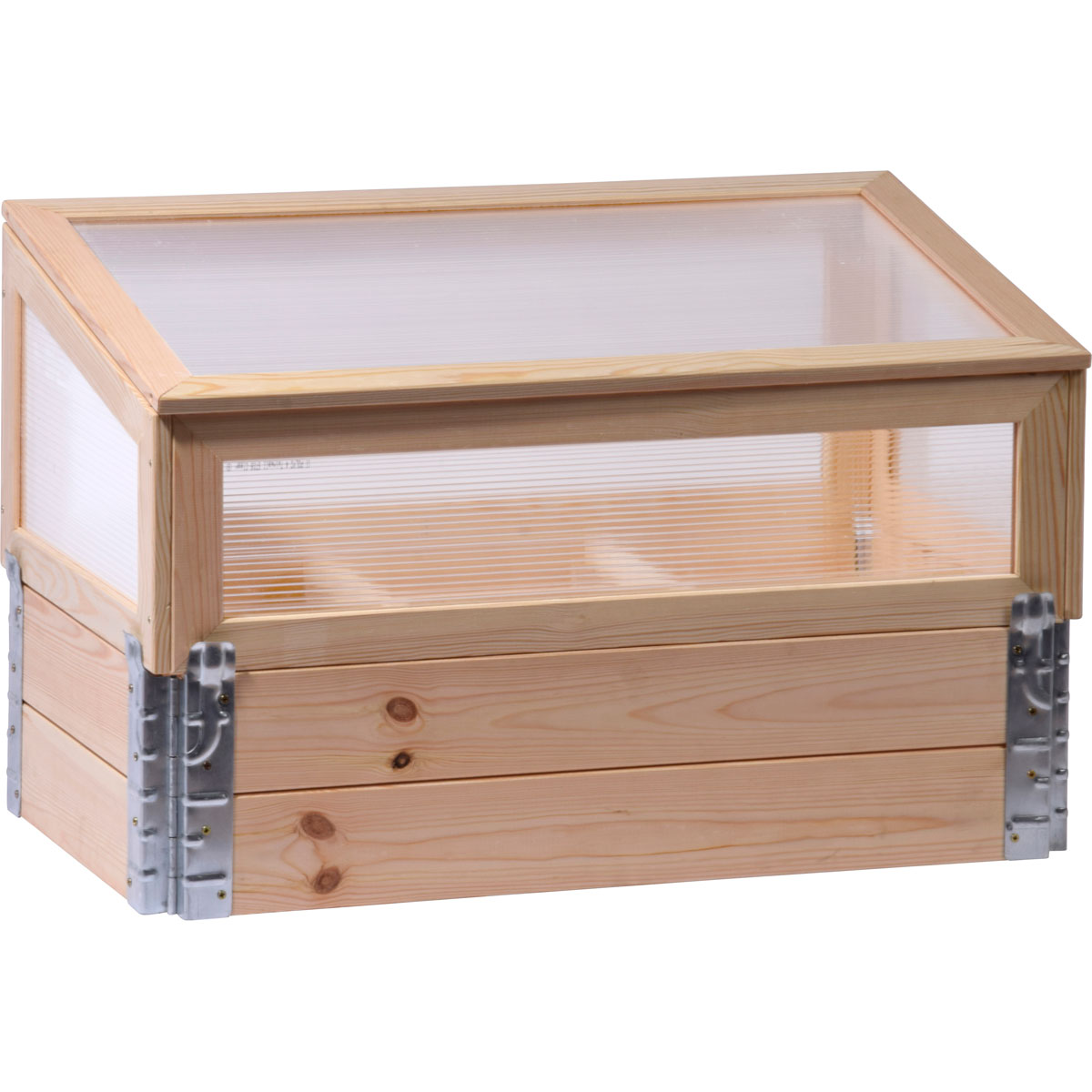 dobar Frühbeet mit Pflanzkasten beige 100 x 50 x 50,2 cm Bild 4