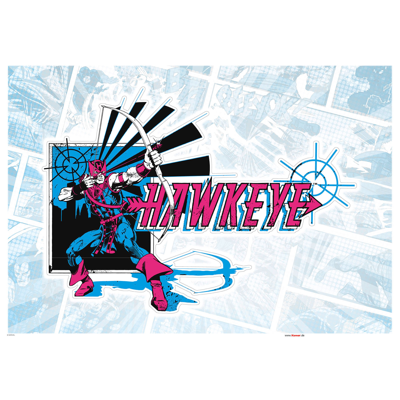 Komar  Wandtattoo Hawkeye Comic Classic 50x70 cm Bild 2