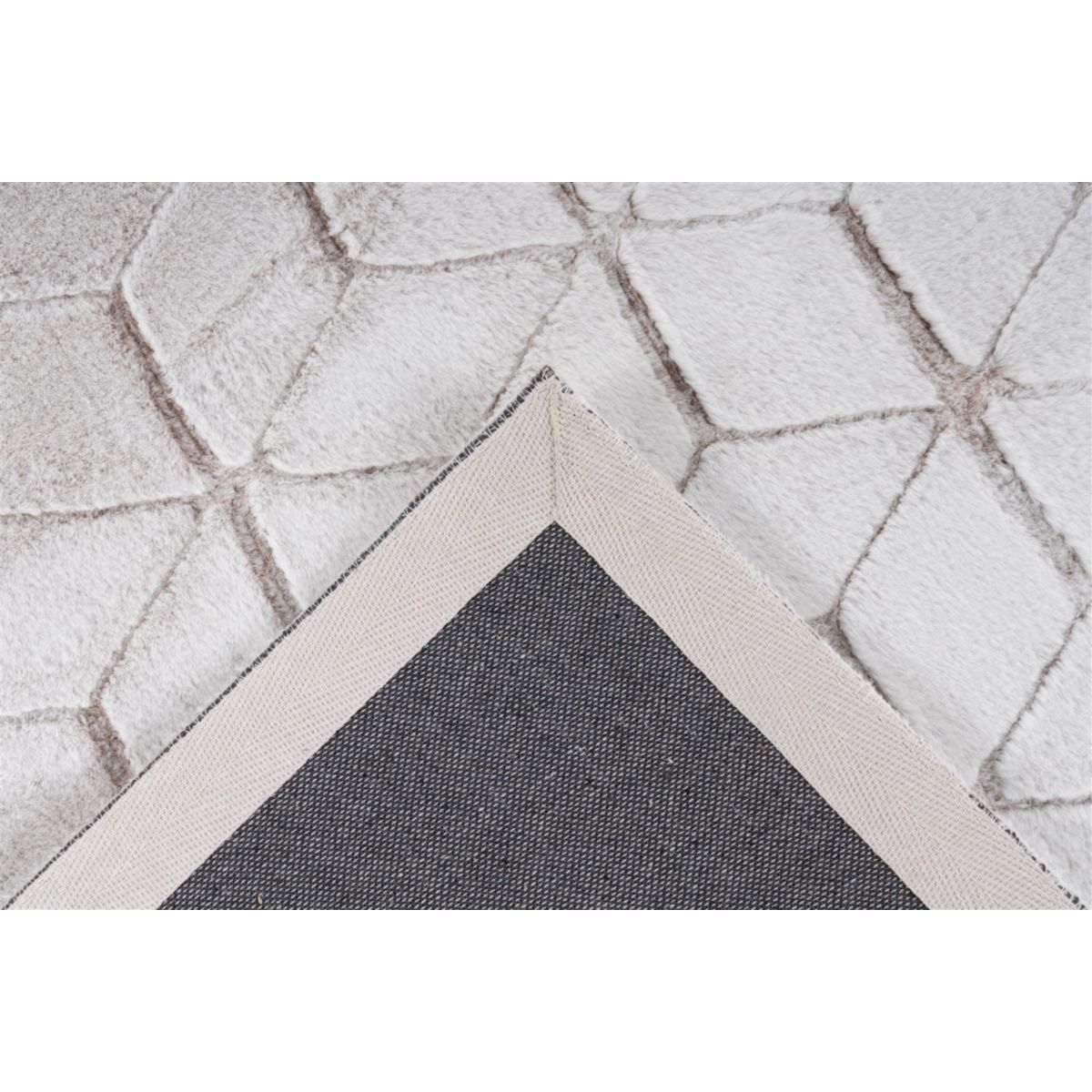 Vivica 125 Weiß / Taupe 120cm x 160cm Bild 4