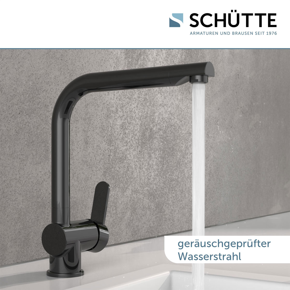 Schütte Schwenkbare Küchenarmatur Rio graphit glänzend Bild 3