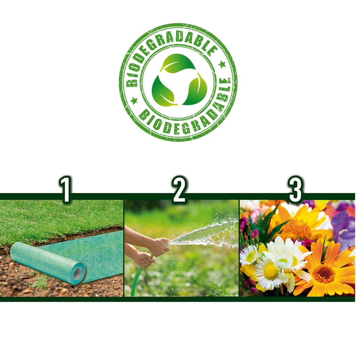 Starlyf Matte mit Blumensamen Flower Mat 2m x 0,45m Bild 3