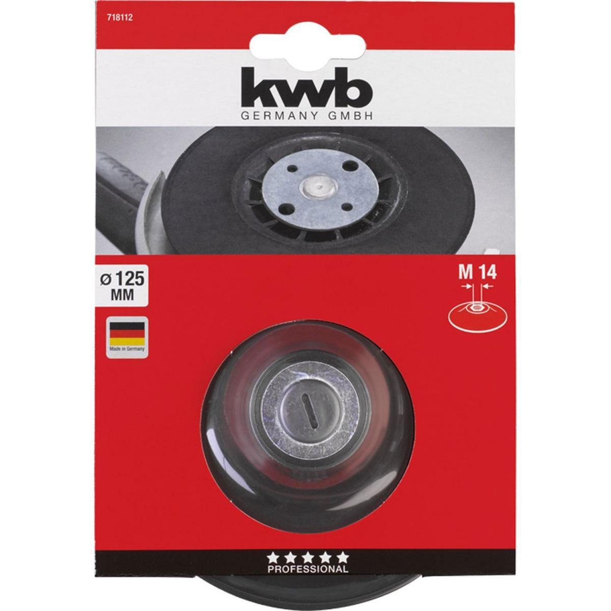 kwb  Stützteller für Winkelschleifer Durchmesser 125 mm Bild 2