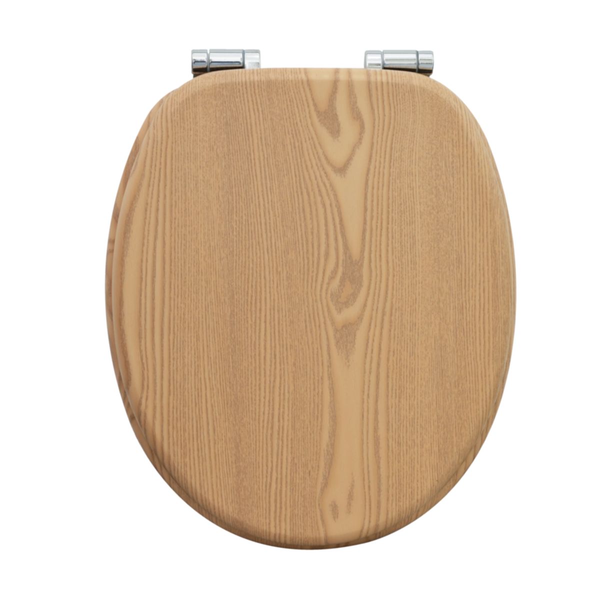 Valblue WC-Sitz Oak NB MDF-Holzkern, Absenkautomatik, Metallscharniere verchromt