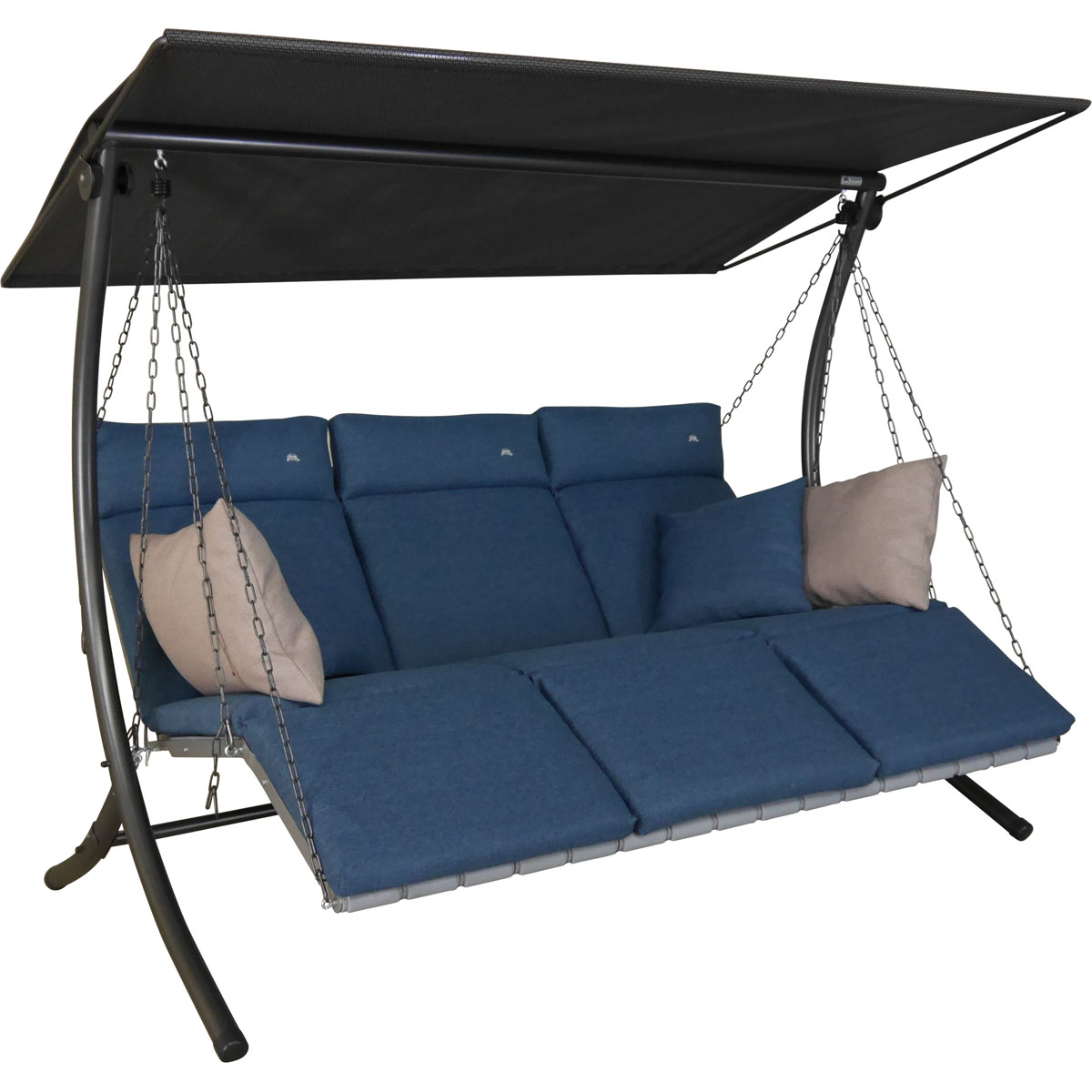 Angerer Freizeitmöbel GmbH Hollywoodschaukel Luxus Smart denim Bild 2