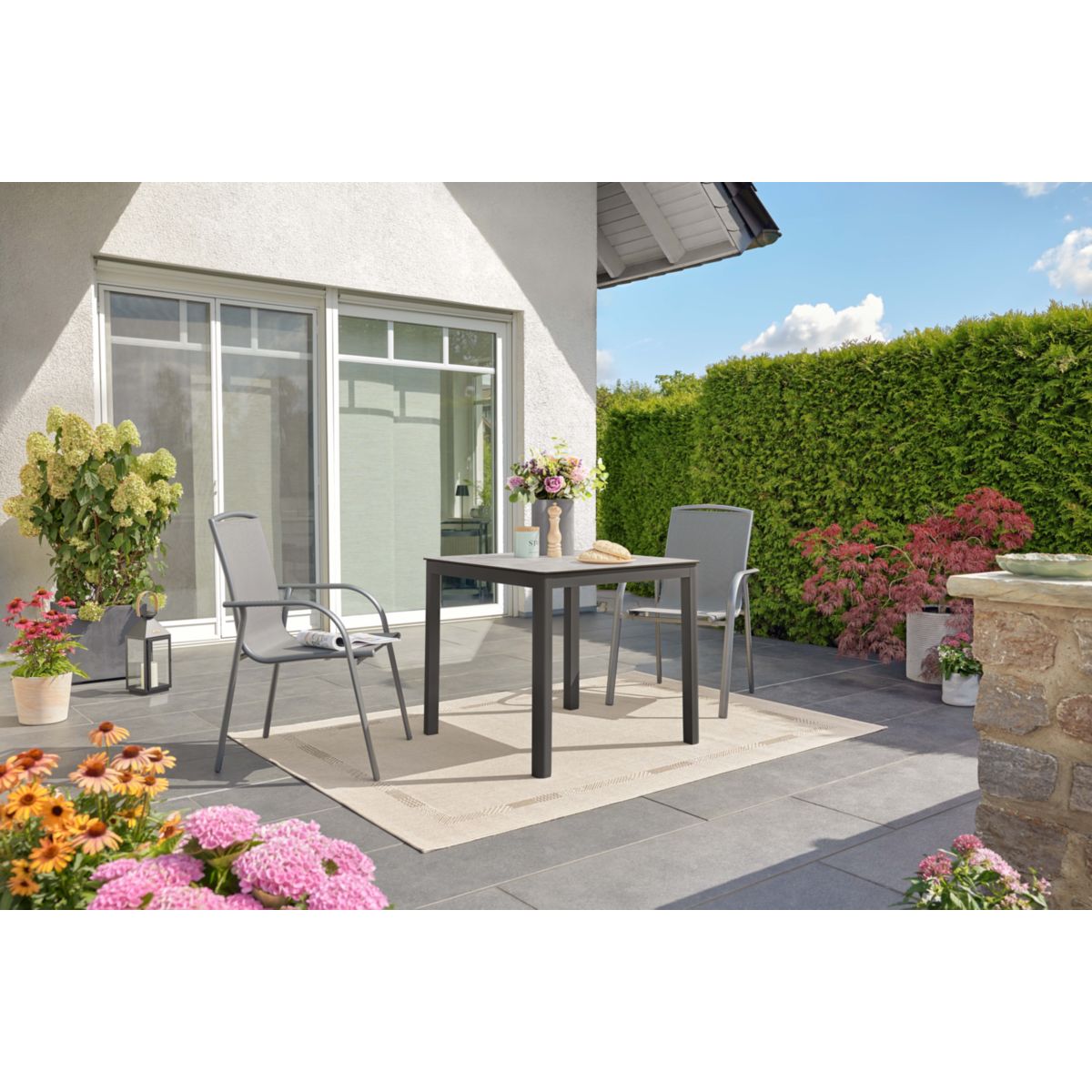 Haveson Gartentisch Trentino 80x73x80cm