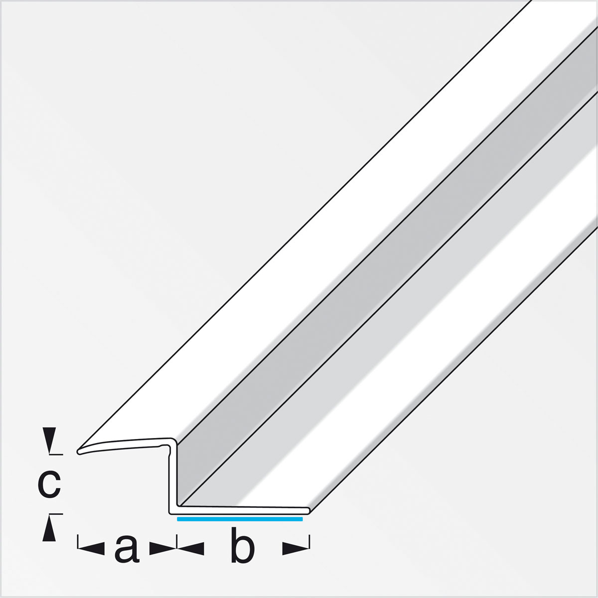 Alfer Z-Abschlussprofil 9 mm 1m selbstklebend Bild 2