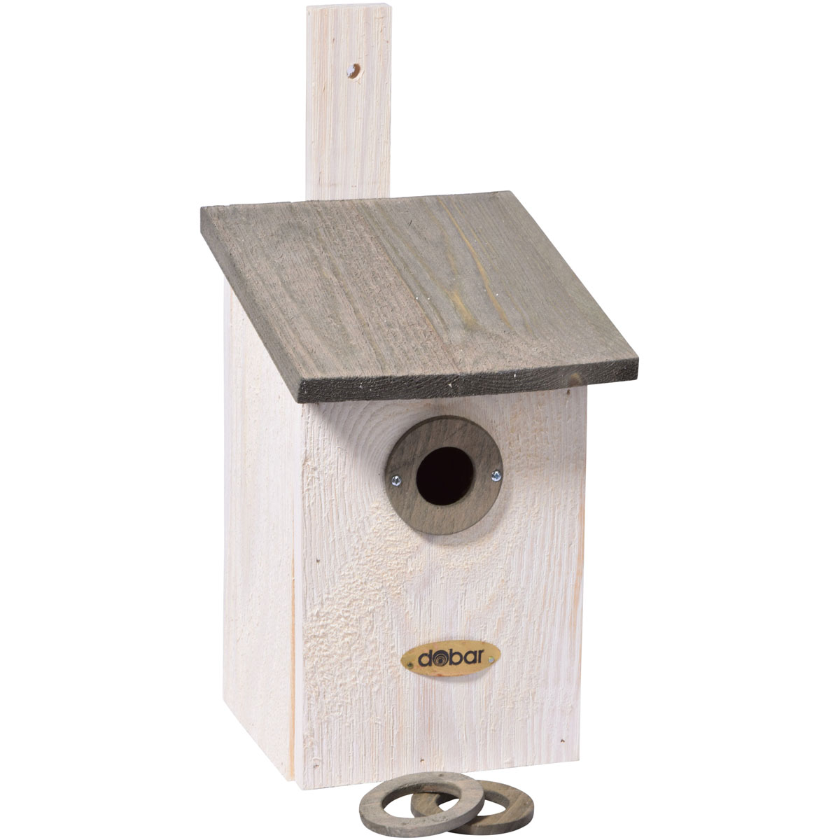 dobar Beobachtungs-Nistkasten Späher 17 x 20 x 33 cm weiß