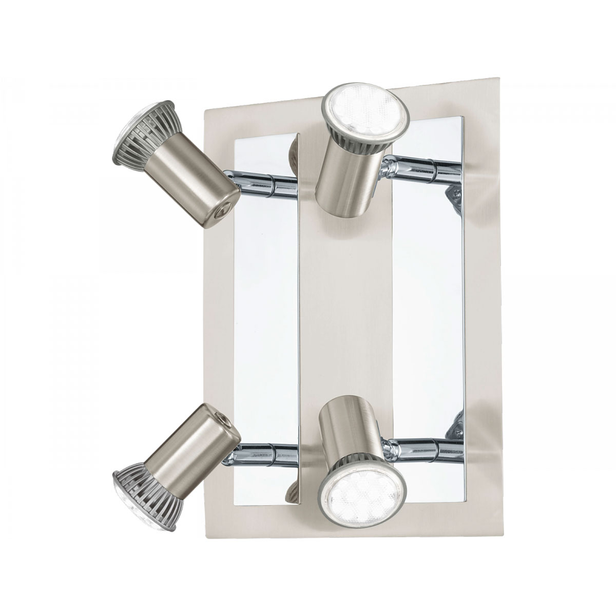 Eglo LED-Spotserie Rottelo 4 Spots silber