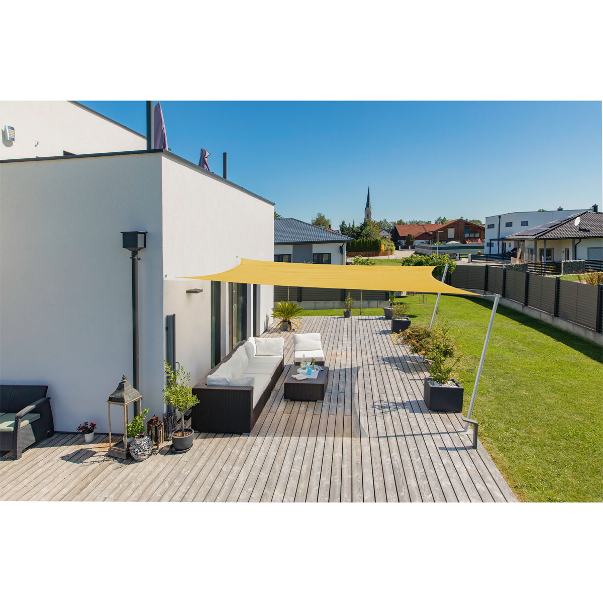 Rechteck-Segel Cannes 2 x 3 m gelb Bild 3