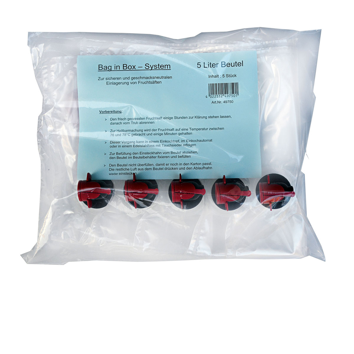 Box 5 L Beutel 5 St Bag in Box