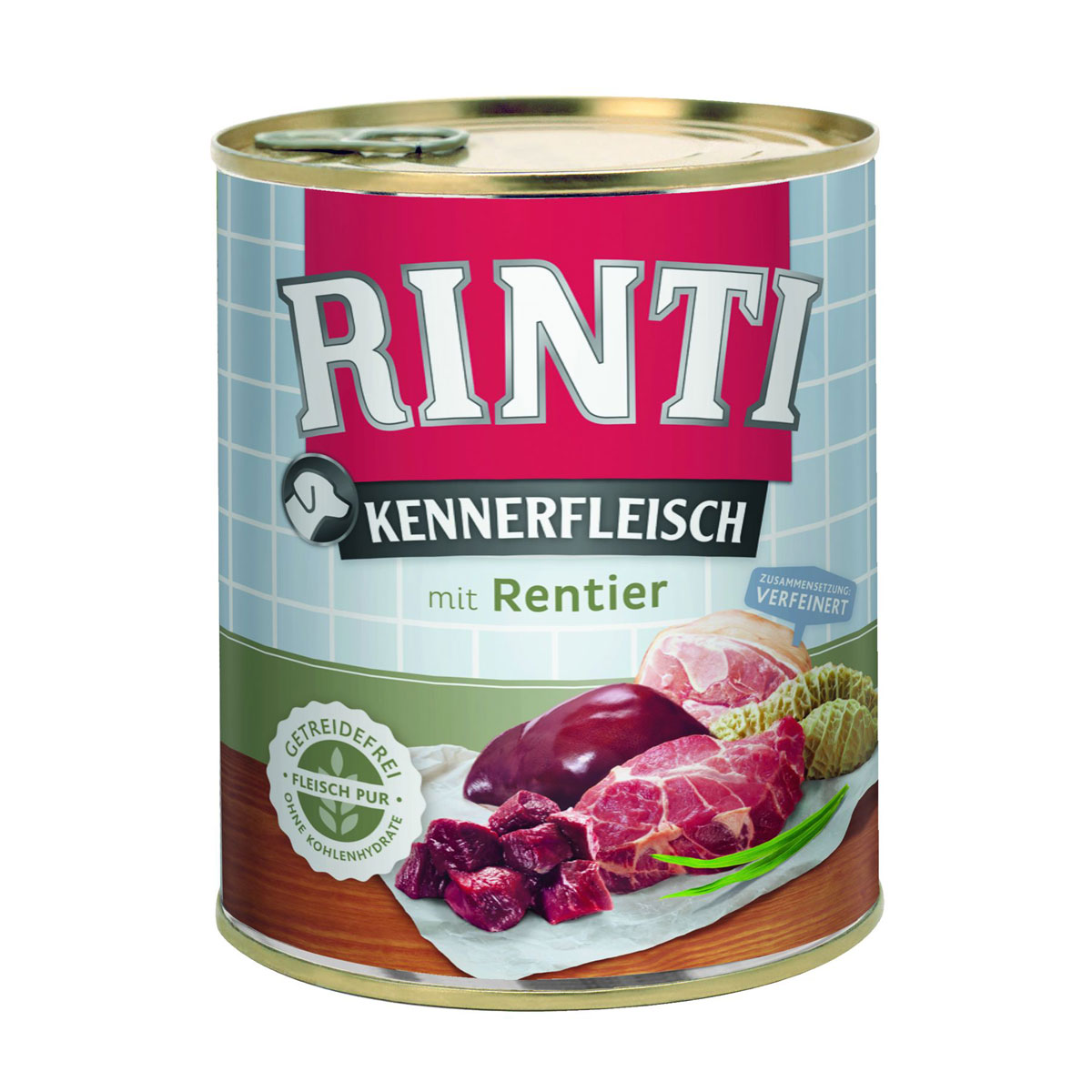 Rinti  Dose Kennerfleisch Rentier 800g
