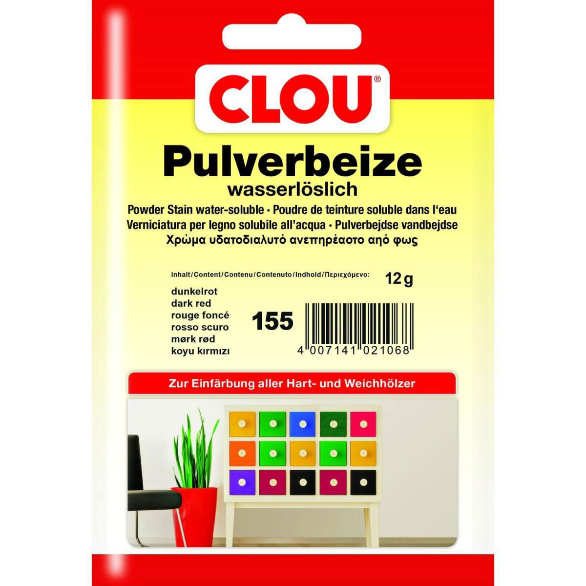 Clou Pulverbeize Dunkelrot 12 g