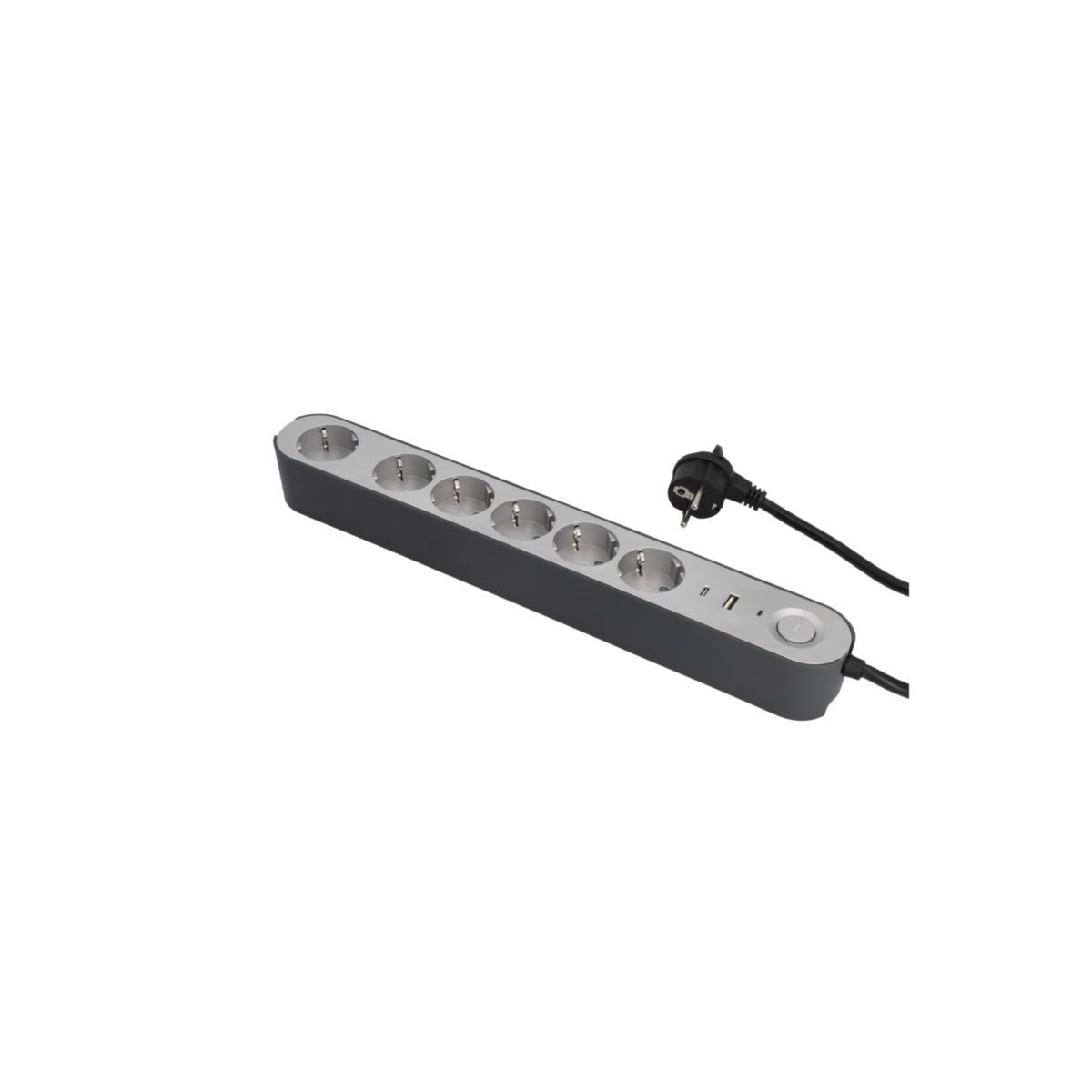 Unitec Tischsteckdose Greenline 6-fach+USB A/C