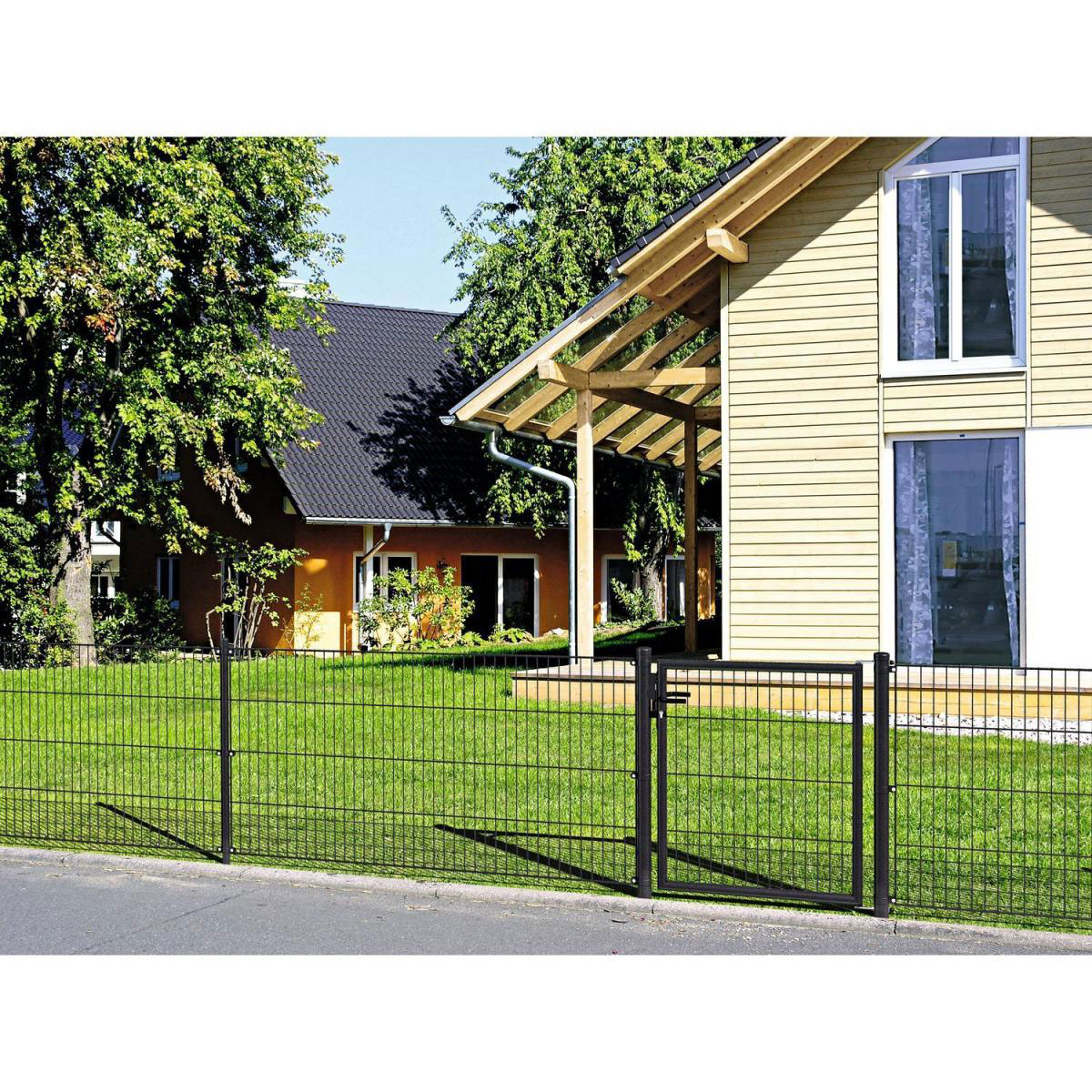 Durabil Einstab-Gittermatte anthrazit 200 x 75 cm Bild 2