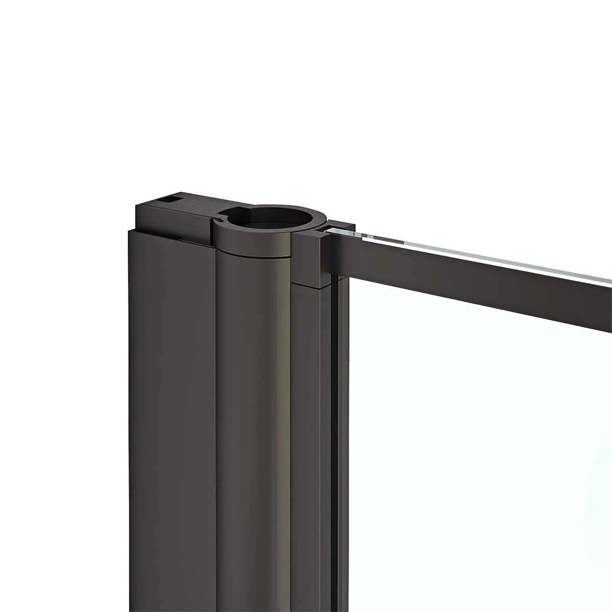 Aurlane Badewannenfaltwand Bricks schwarz 75 x 125 cm Bild 4