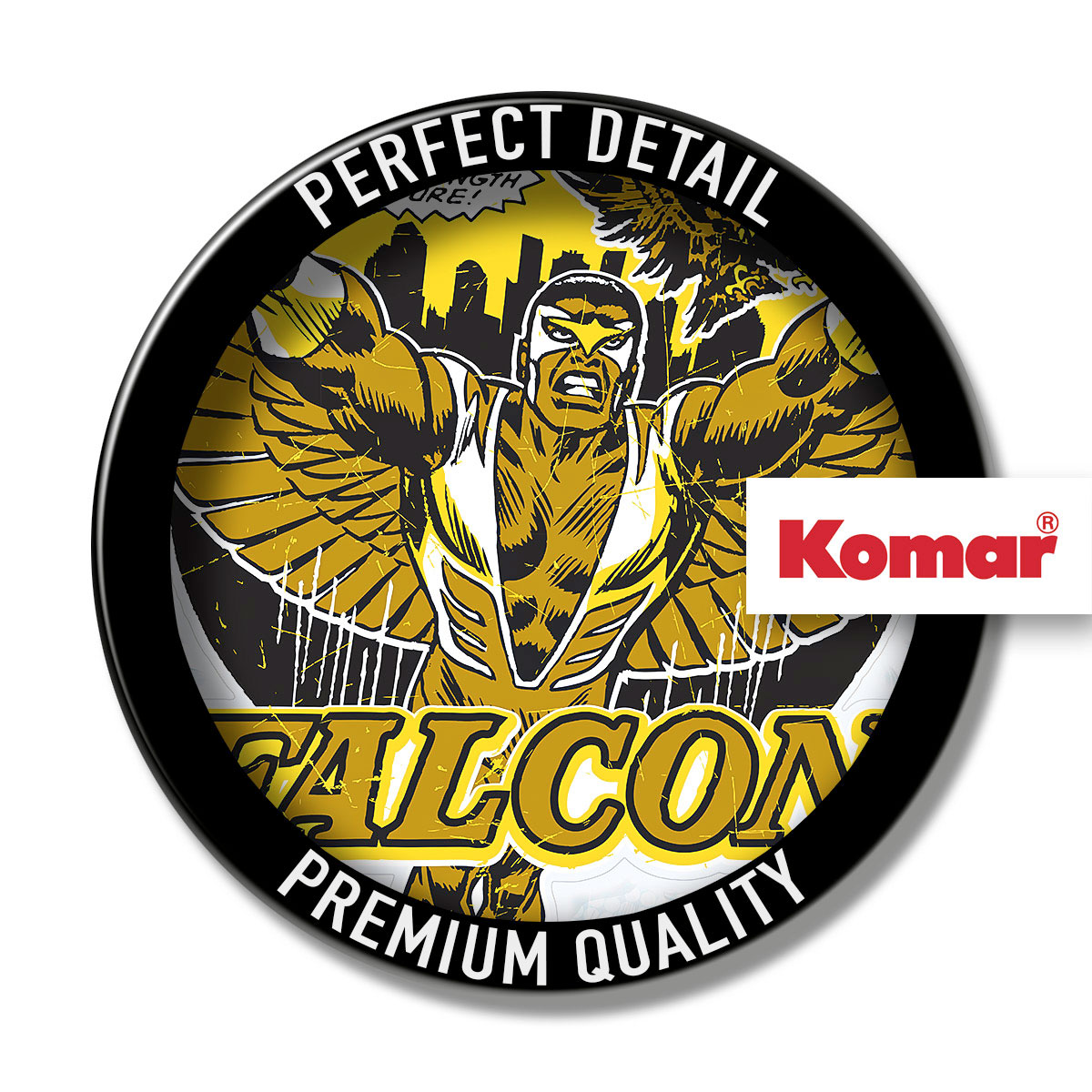 Komar  Wandtattoo Falcon Gold Comic Classic 50x70 cm Bild 3